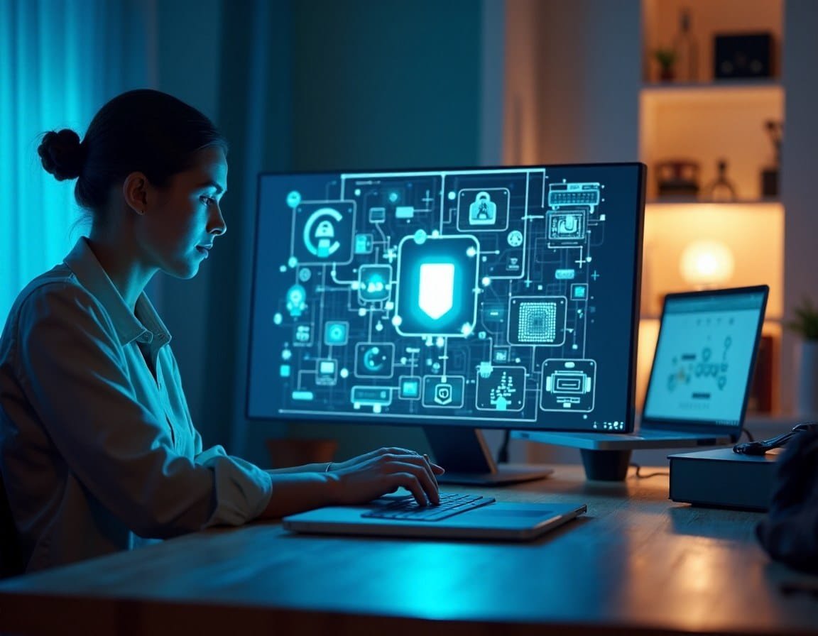 Representation of crypto security and safety tips, showcasing digital tools for protecting cryptocurrency assets.